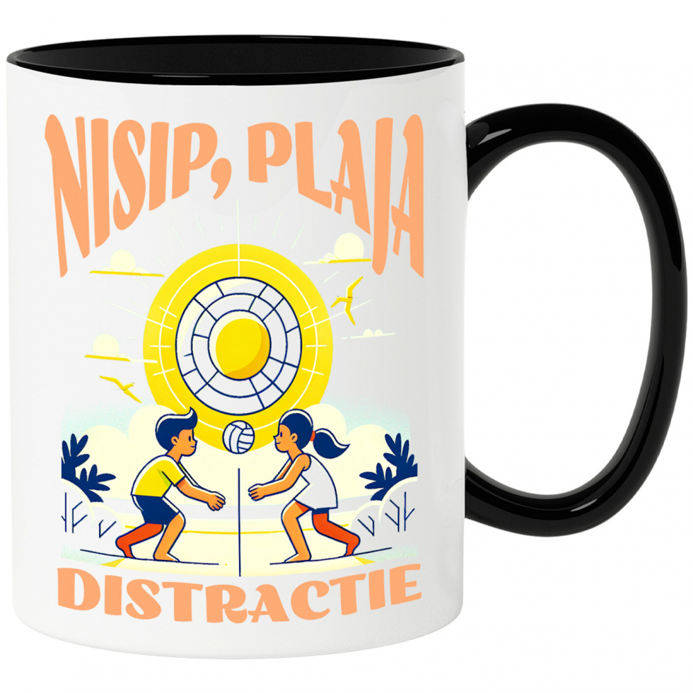 Cana Personalizata Jucători De Volei Plajă Tropocală – Cadouri Personalizate Pentru Familie, Copii și Tati [1]