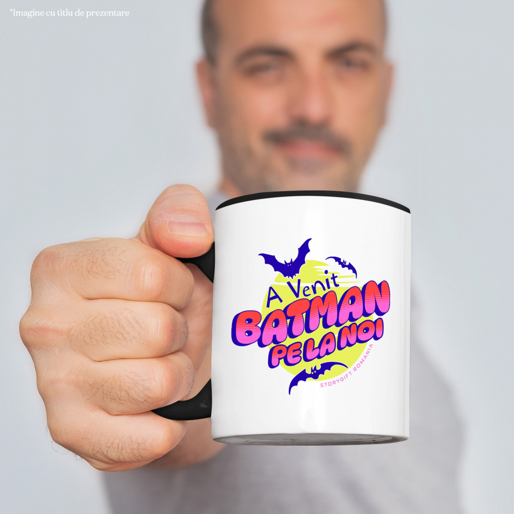 Cana Personalizata Lilieci Horror și Batman | Cadouri Personalizate Halloween pentru Familie și Copii [2]