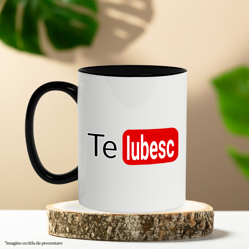 Cana Personalizata „Logo Platforma Streaming Video - Cadou Personalizat Iubita, Valentine's Day și Dragobete” [3]