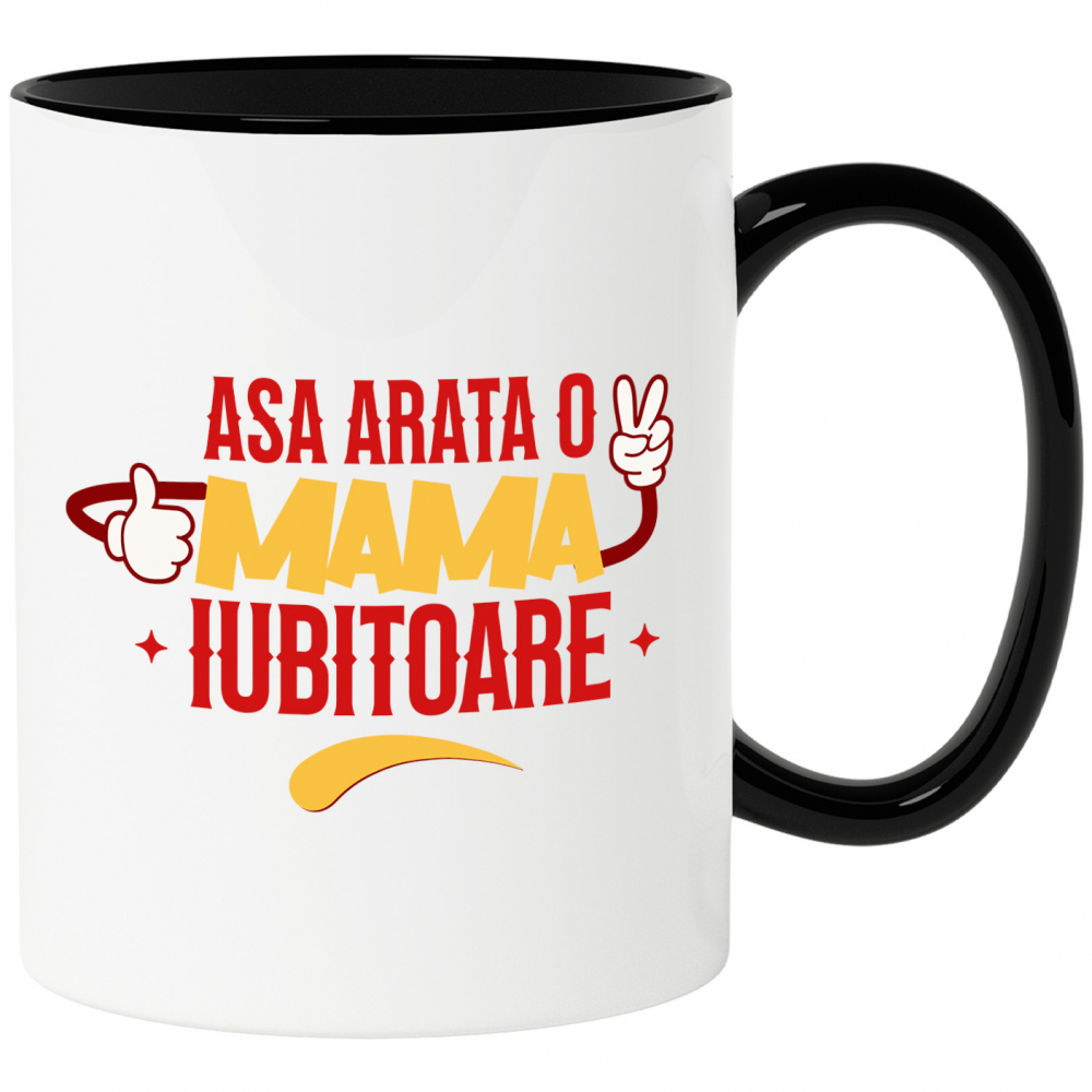 Cana Personalizata "Așa Arată O Mamă Bună – Cadouri Personalizate cu Maini și Semne Vesele" [1]