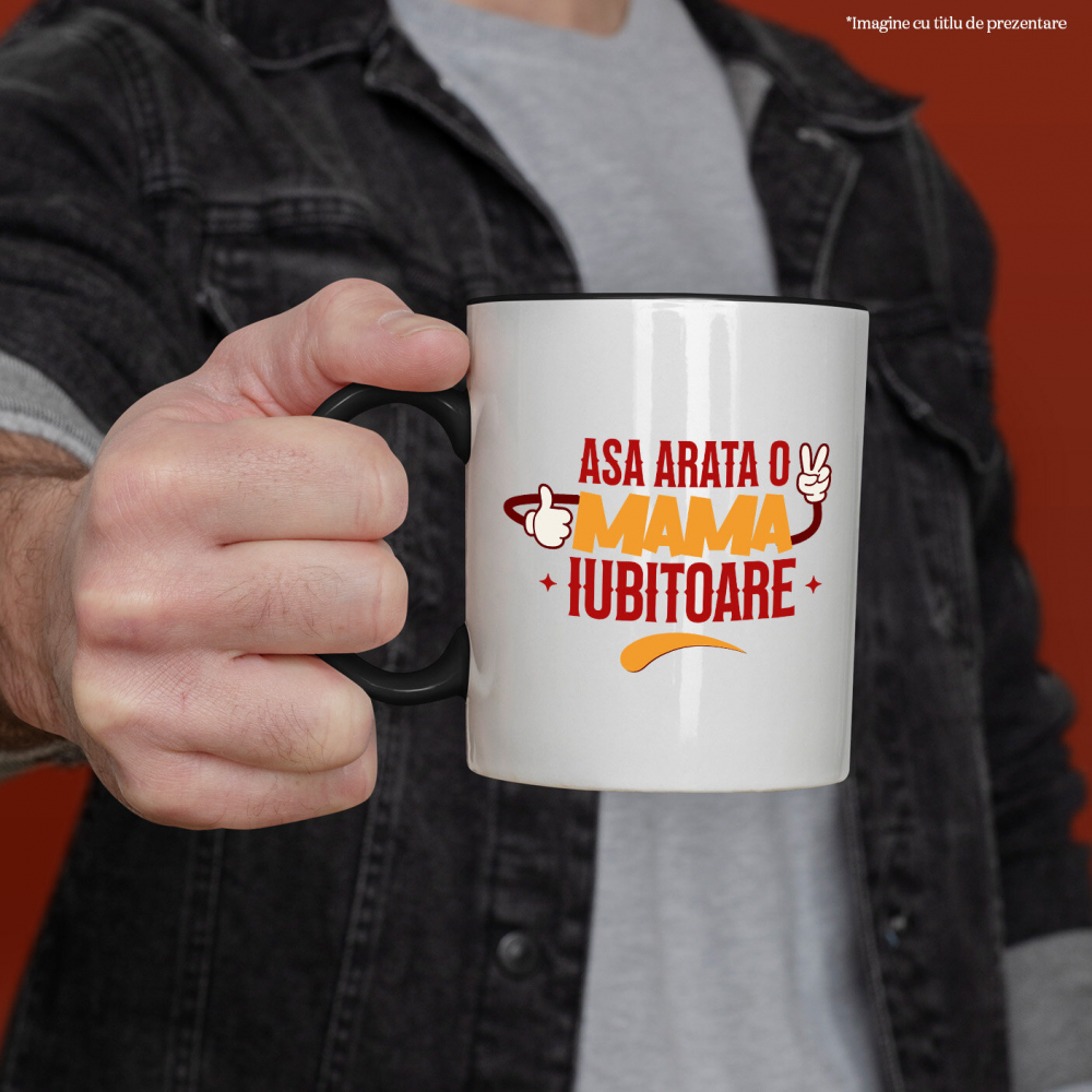Cana Personalizata "Așa Arată O Mamă Bună – Cadouri Personalizate cu Maini și Semne Vesele" [2]