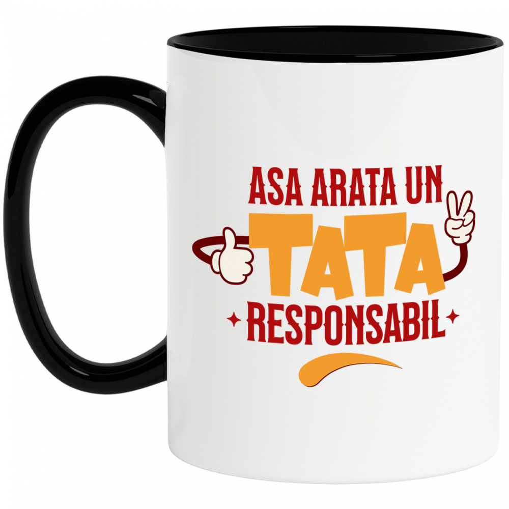 Cana Personalizata Cadouri Personalizate Tata și Copii | Mâini cu Mănuși Vesele, Iubire și Dragoste [1]