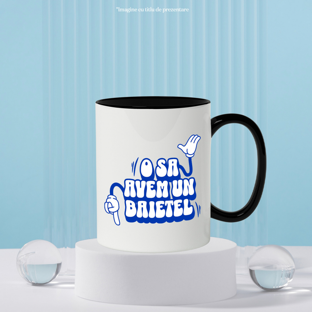 Cana Personalizata Mickey Mouse Anunț Sarcină Băiețel | Cadou Personalizat Familie [3]