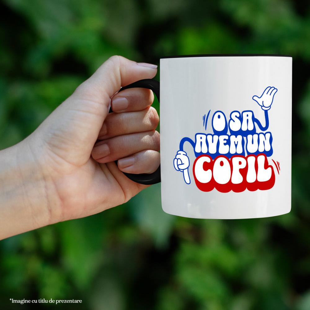 Cana Personalizata Cadou Personalizat Mickey Mouse | Anunț Sarcină | O să Avem Un Copil | Familie și Iubire [2]