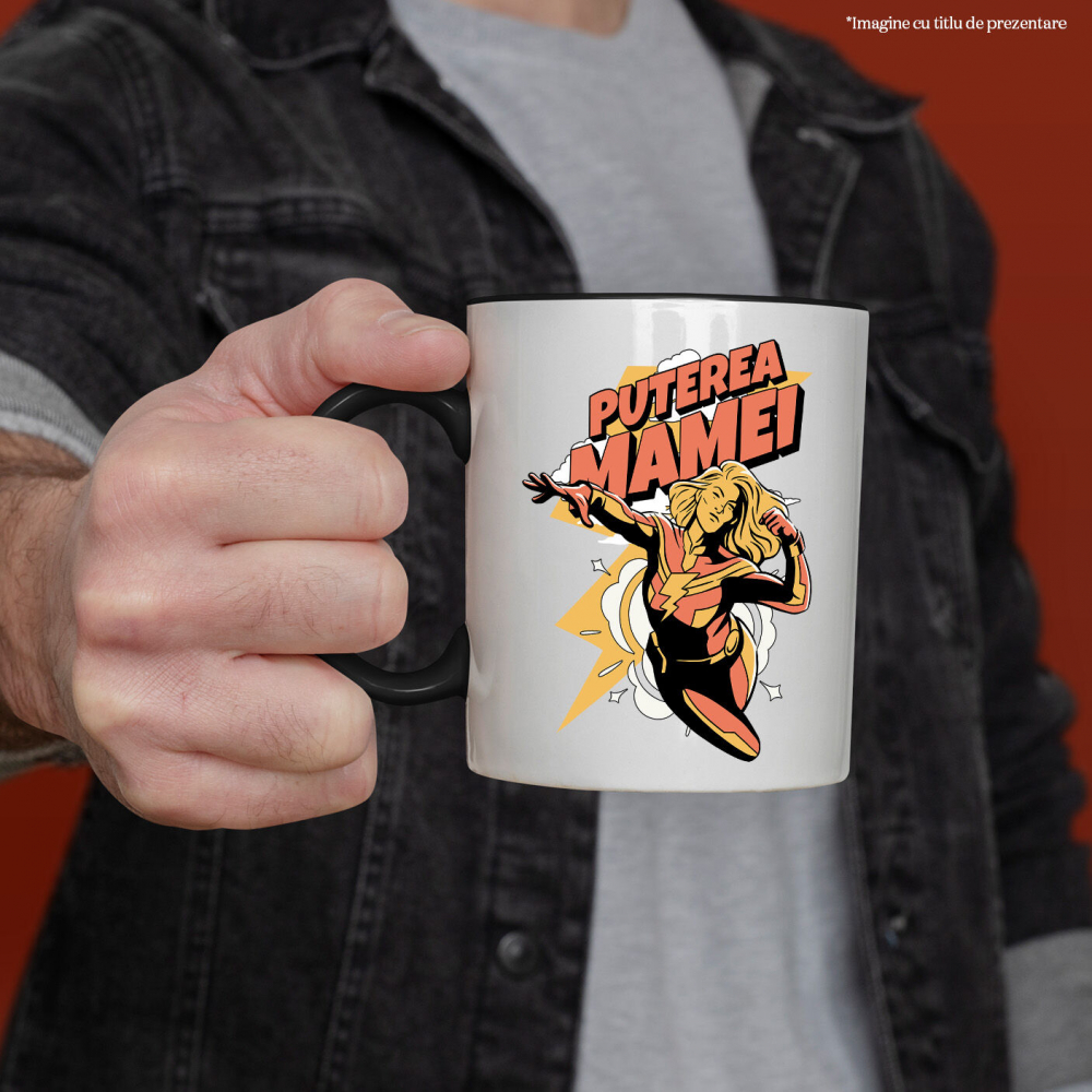 Cana Personalizata "Puterea Mamei – Super Erou Familie – Cadouri Personalizate pentru Femei Puternice" [2]