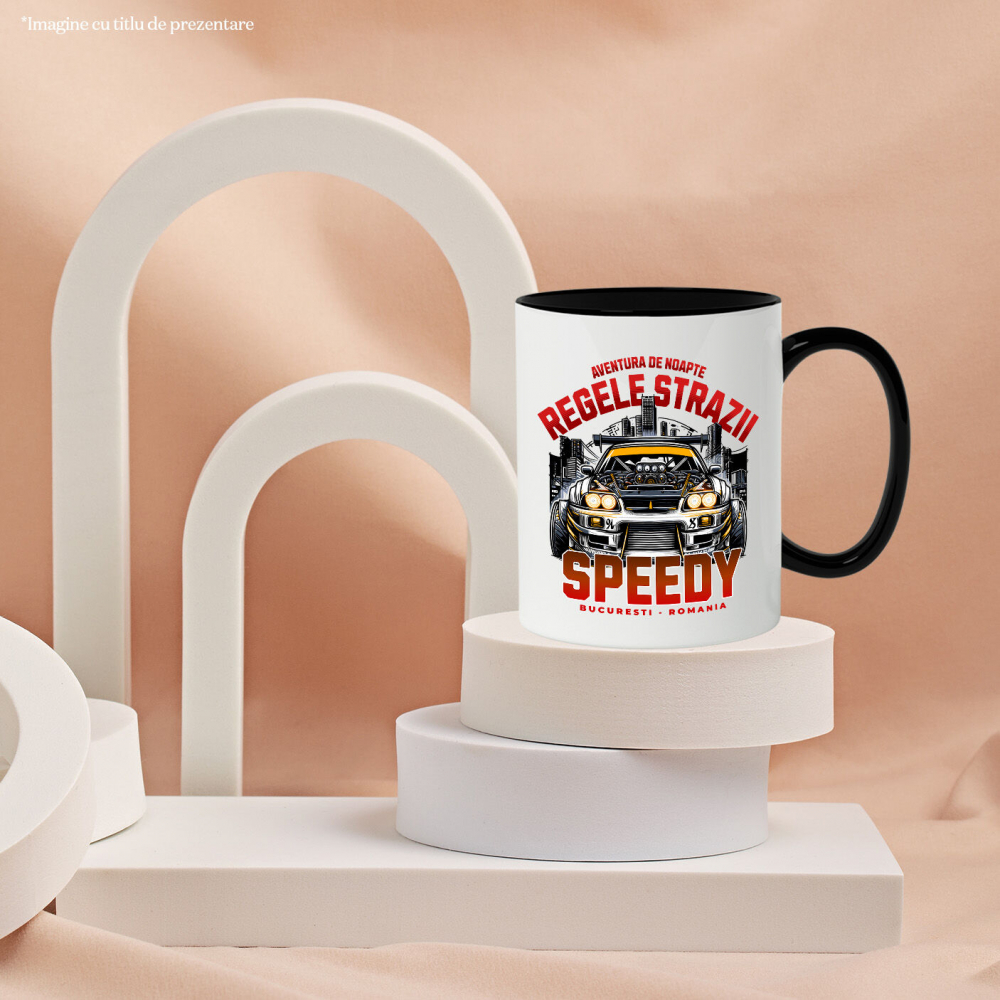 Cana Personalizata Tricou Regele Curse Ilegale – Mașină Fără Capotă pentru Fanii Motorsportului [3]