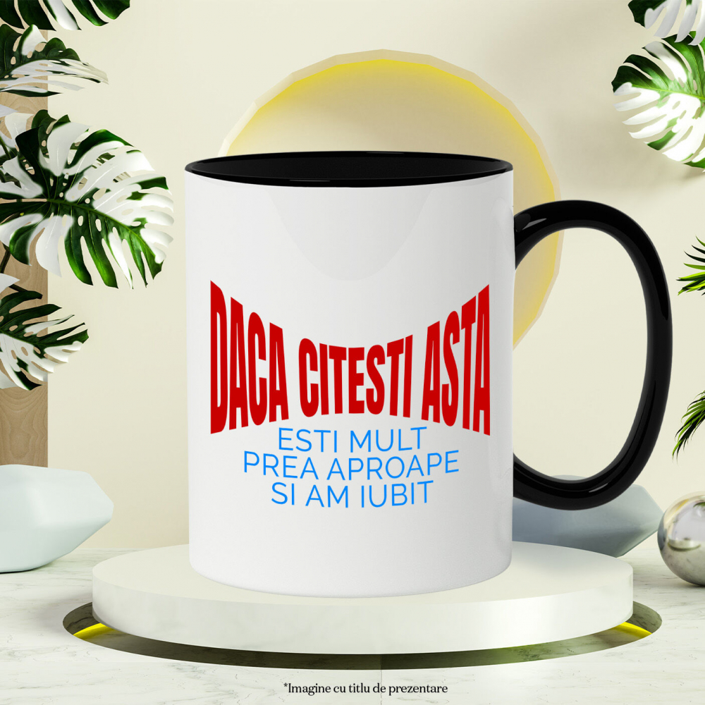 Cana Personalizata „Mesaj Haios pentru Iubita - Cadou Personalizat de Dragoste pentru Valentine's Day sau Dragobete” [3]