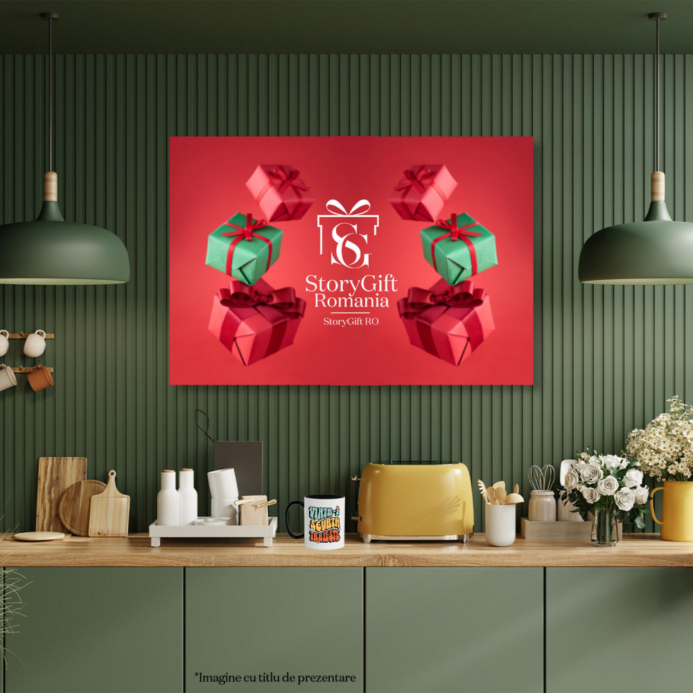 Cana Personalizata „Viața-i scurtă, trăiește!” - Mesaj Inspirational cu Flori Colorate | Cadou Personalizat pentru Familie și Prieteni [4]