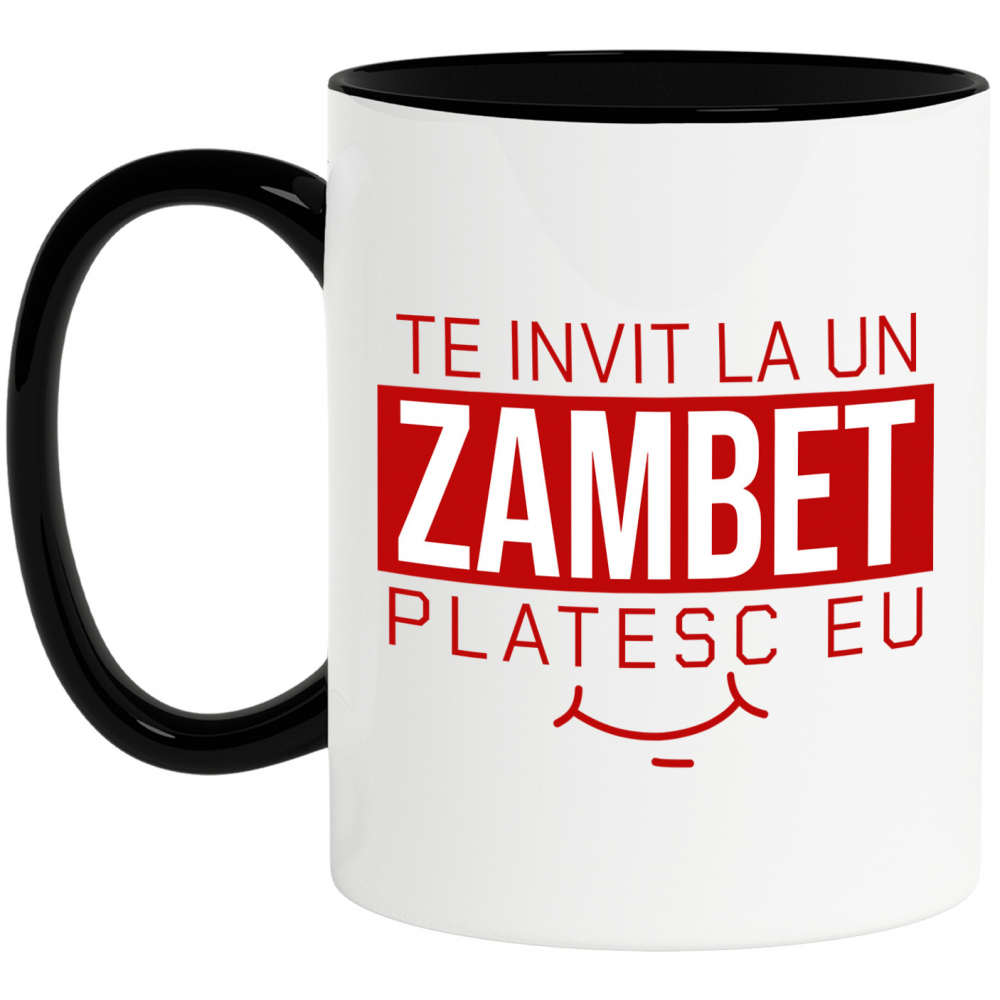 Cana Personalizata Mesaj Zâmbet Larg „Te Invit La Un Zâmbet, Plătesc Eu” | Cadou Romantic Personalizat [1]