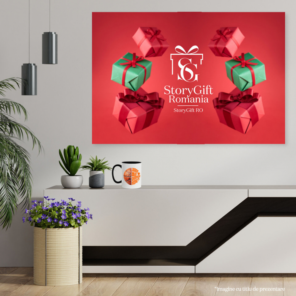 Cana Personalizata Minge Baschet Design Complex – Rutina Zilnică „Joacă Baschet, Mănâncă, Repetă” [4]