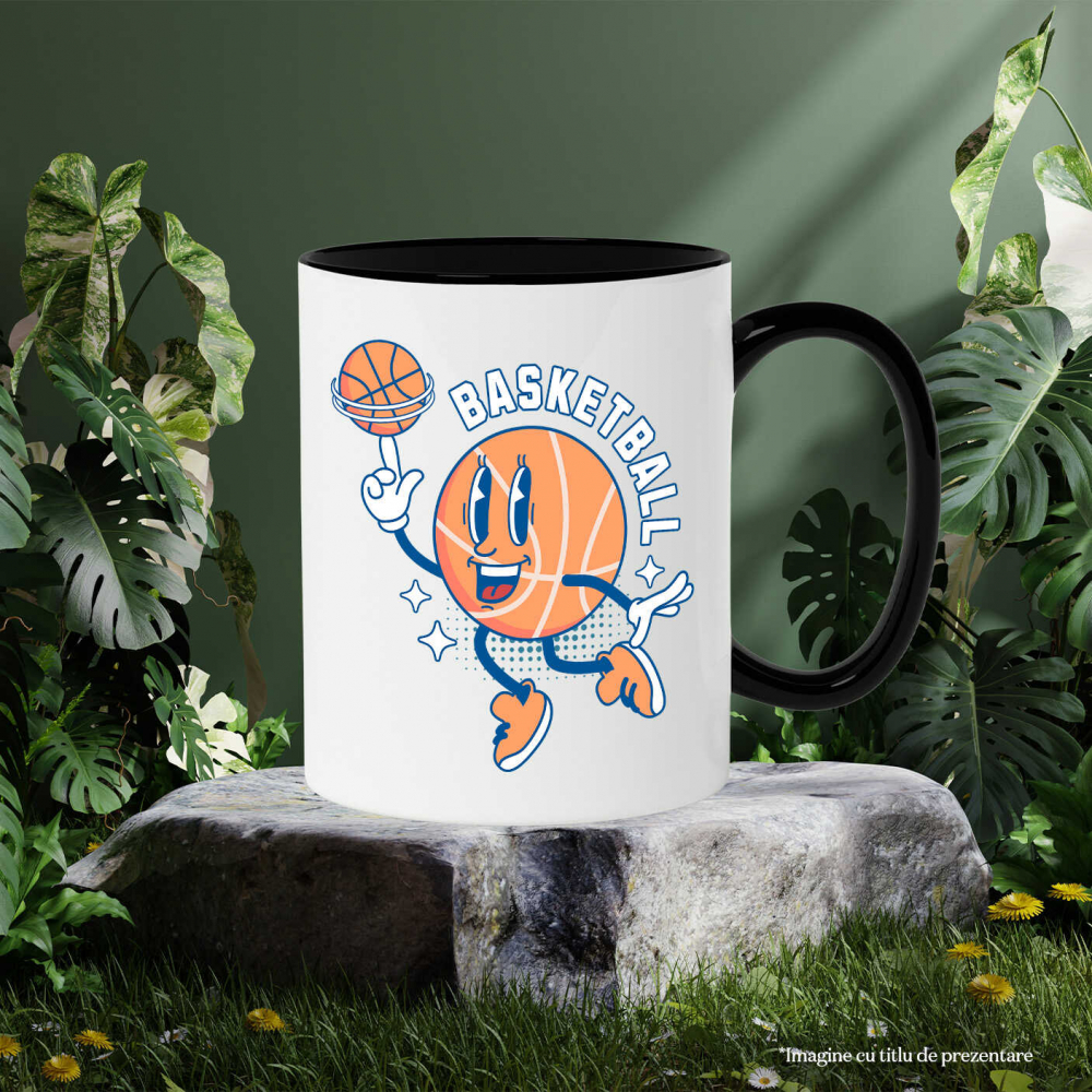 Cana Personalizata Minge de Baschet Animată – Design Sportiv și Motivațional [3]