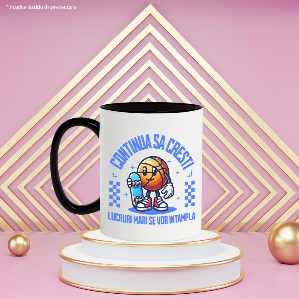 Cana Personalizata Minge Baschet, Teniși și Skateboard Personalizate – Cadou Sportiv Motivațional [3]