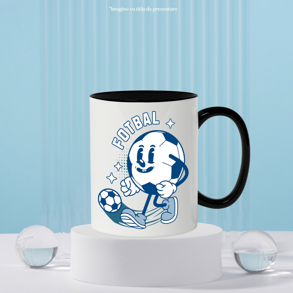 Cana Personalizata Minge de Fotbal Animată – Design Motivațional și Sportiv [3]