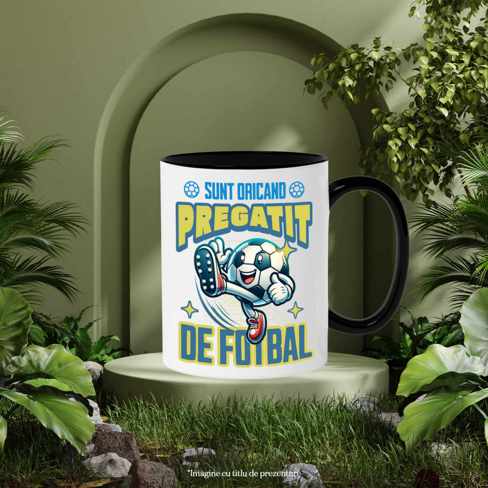 Cana Personalizata Minge de Fotbal Veselă - Tricou Personalizat pentru Pasionații de Sport [3]