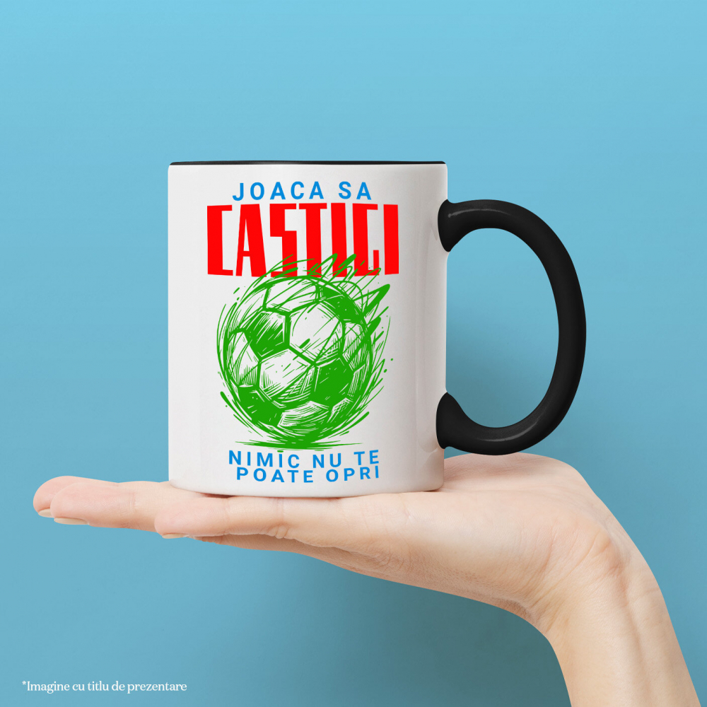 Cana Personalizata Minge Fotbal Abstract – Joacă Să Câștigi și Sport În Echipa Ta [2]