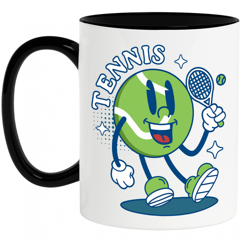 Cana Personalizata Minge de Tenis Animată – Design Sportiv și Vesel [1]