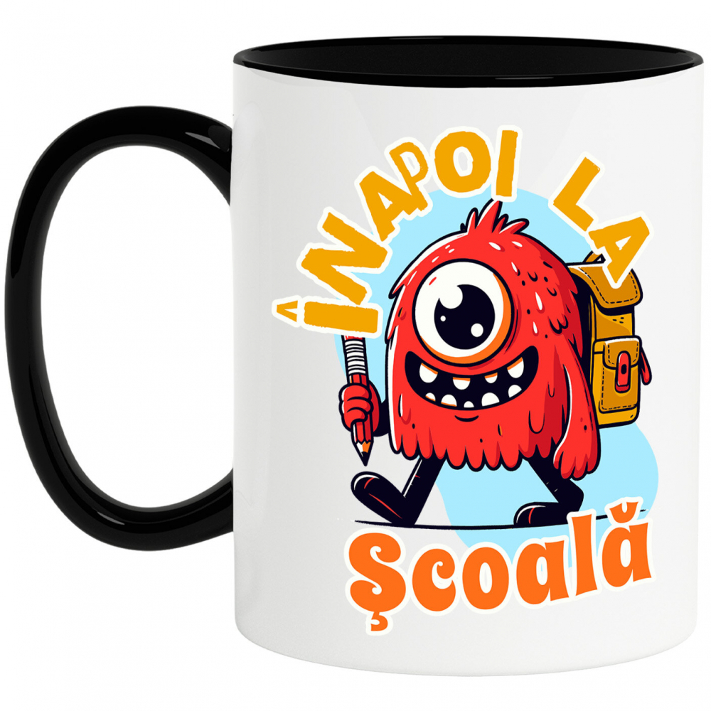 Cana Personalizata Monstru cu Un Ochi și Rucsac Școlar | Rechizite și Vacanță Educațională pentru Copii [1]