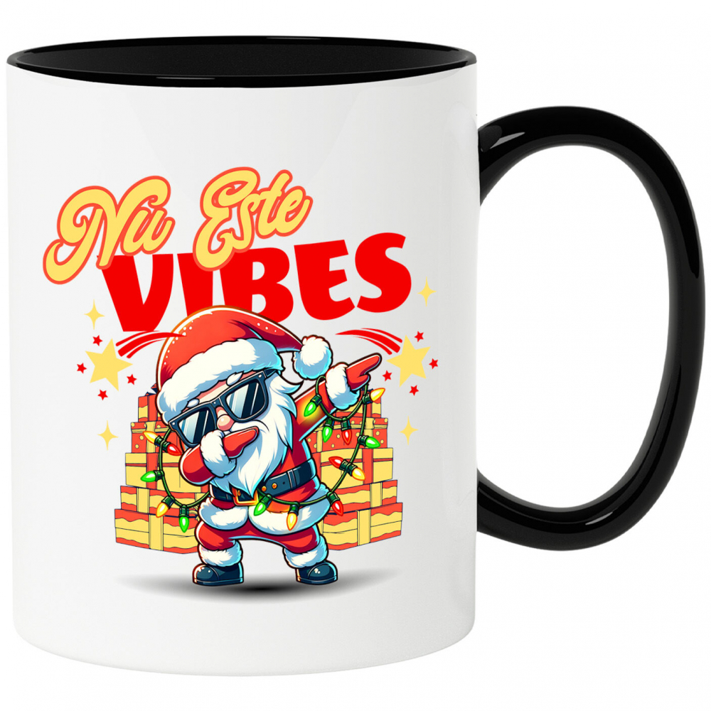 Cana Personalizata Moș Crăciun Cool cu Ochelari de Soare - Cadouri Colorate și Vibe-uri Pozitive [1]