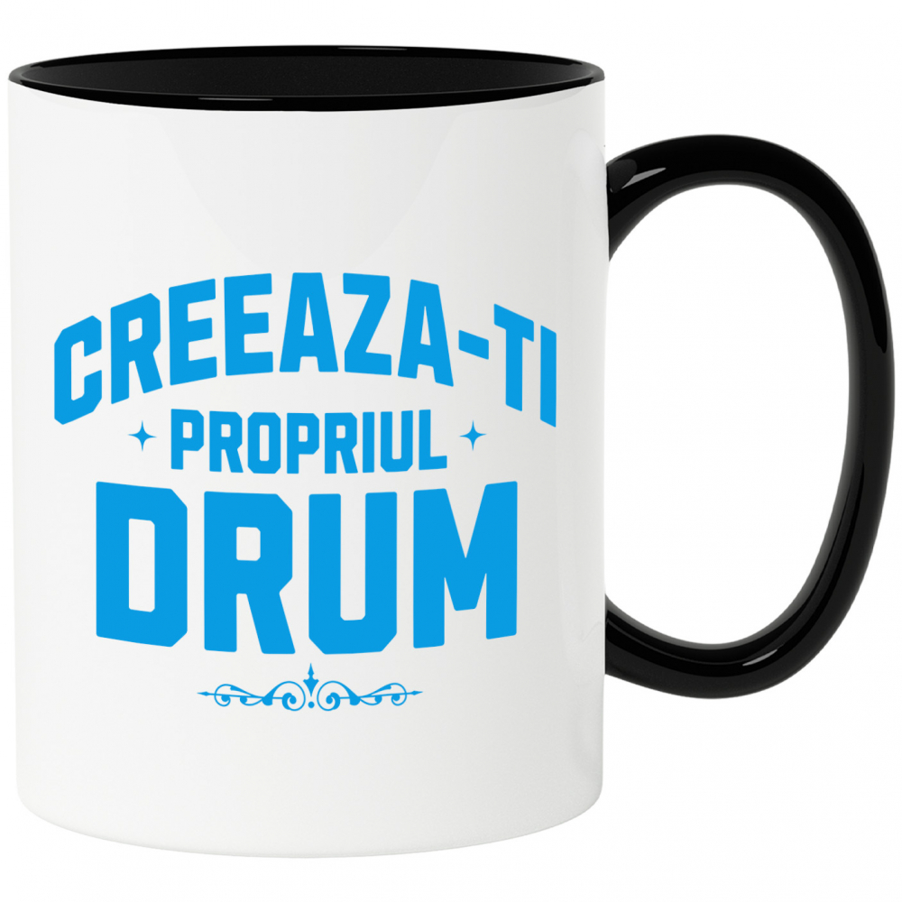 Cana Personalizata Mesaj Motivațional „Creează-ți Propriul Drum” - Cadou Personalizat Self Care [1]