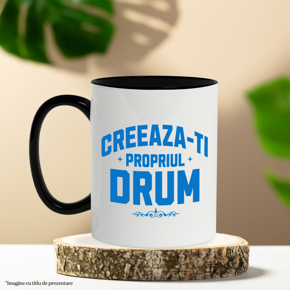 Cana Personalizata Mesaj Motivațional „Creează-ți Propriul Drum” - Cadou Personalizat Self Care [3]