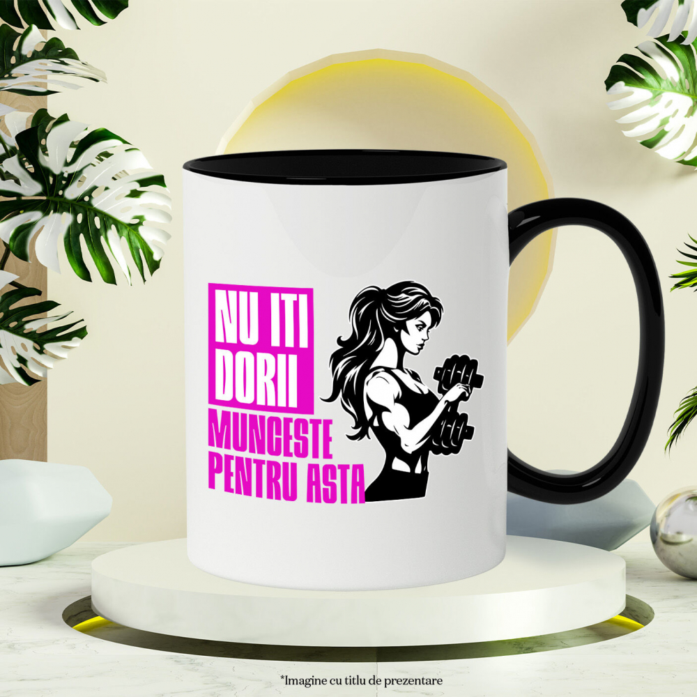 Cana Personalizata Tricou Personalizat Fitness – Iubitorii de Sport | Cadou Motivațional [3]