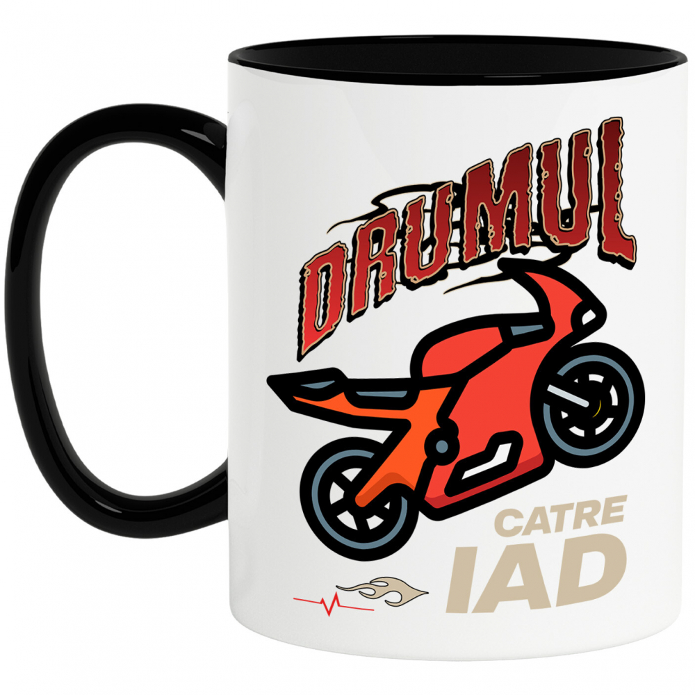 Cana Personalizata Motocicletă Roșie – Viteză și Adrenalină pe Drumul Către Iad [1]