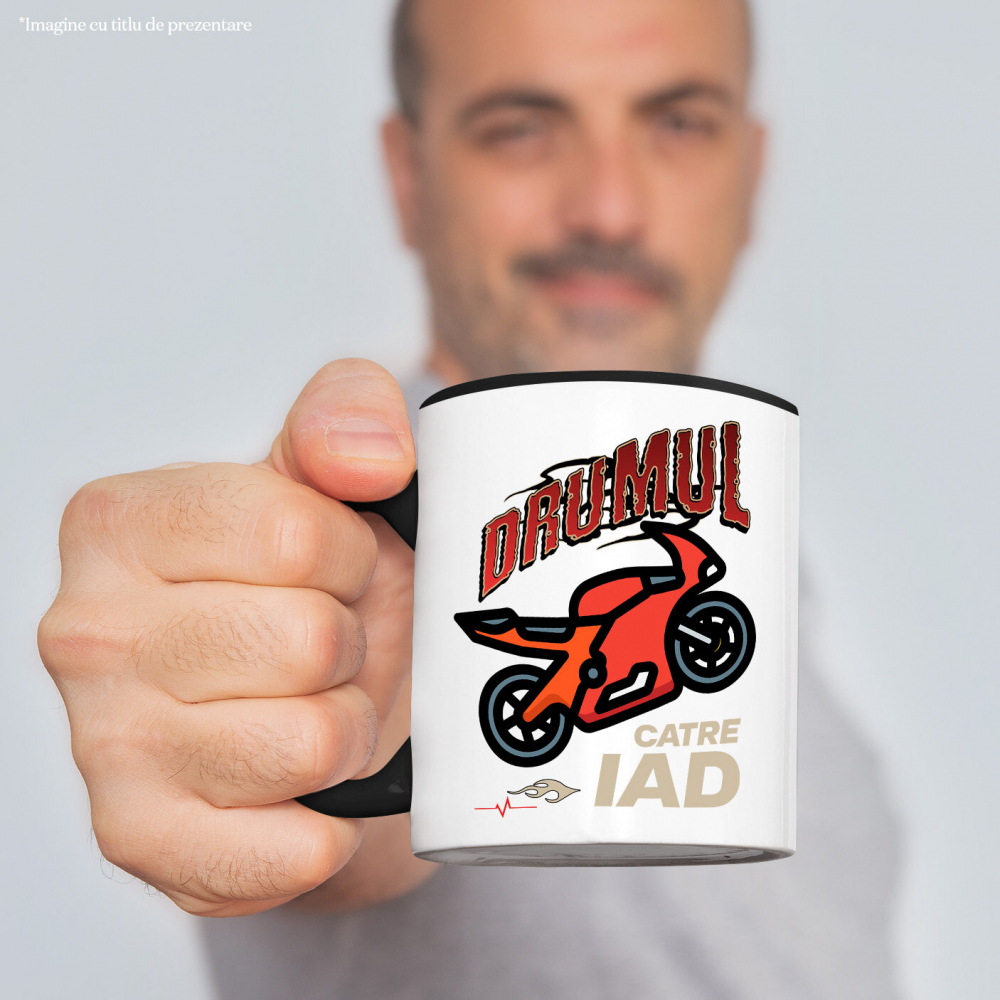 Cana Personalizata Motocicletă Roșie – Viteză și Adrenalină pe Drumul Către Iad [2]