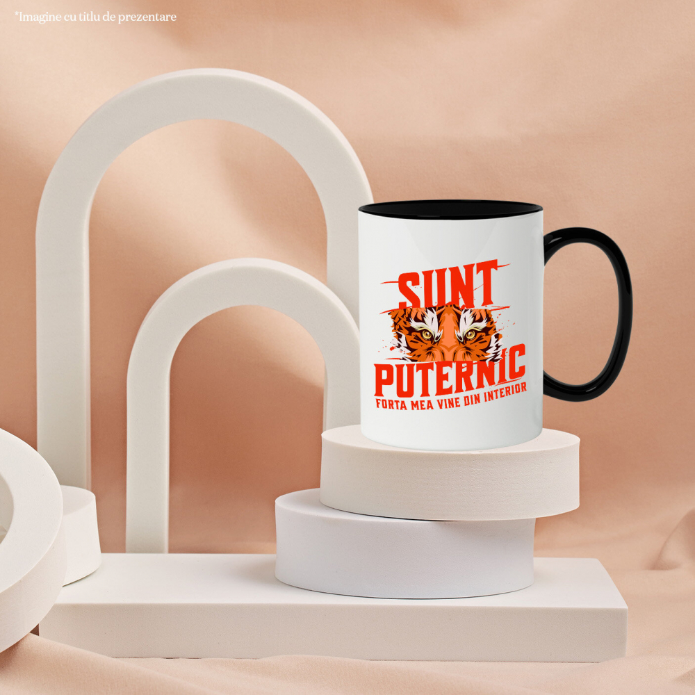 Cana Personalizata „Portret Tigru Furios cu Mesaj Motivațional – Cadou Personalizat Putere și Forță Interioară” [3]
