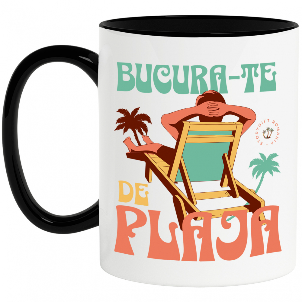 Cana Personalizata Om Pe Sezlong Plajă Tropicală - Cadouri Personalizate Pentru Familie, Tati și Copii [1]