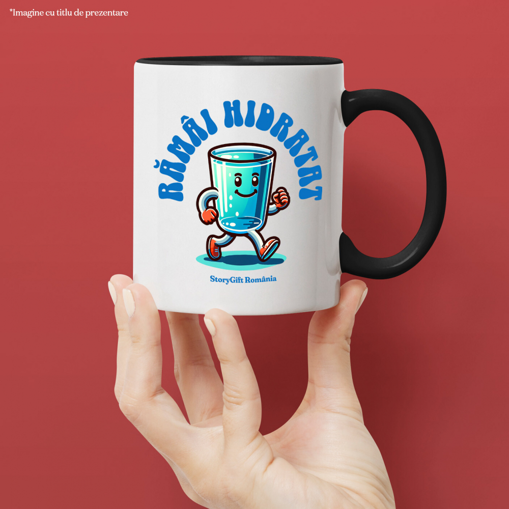 Cana Personalizata „Pahar de Apă Vesel – Rămâi Mereu Hidratat cu Acest Cadou Personalizat!” [2]