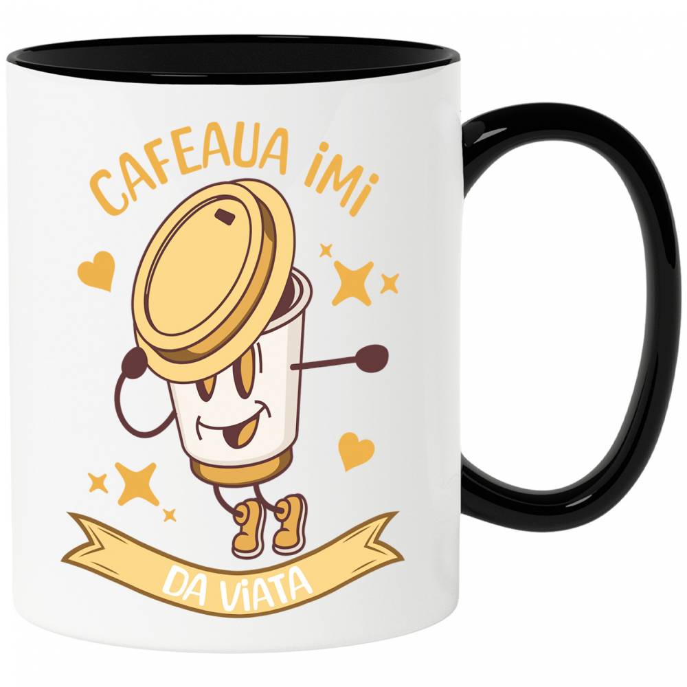 Cana Personalizata „Pahar De Cafea Personalizat 'Cafeaua Îmi Dă Viață' – Cadou pentru Iubitorii de Dans și Cafea” [1]