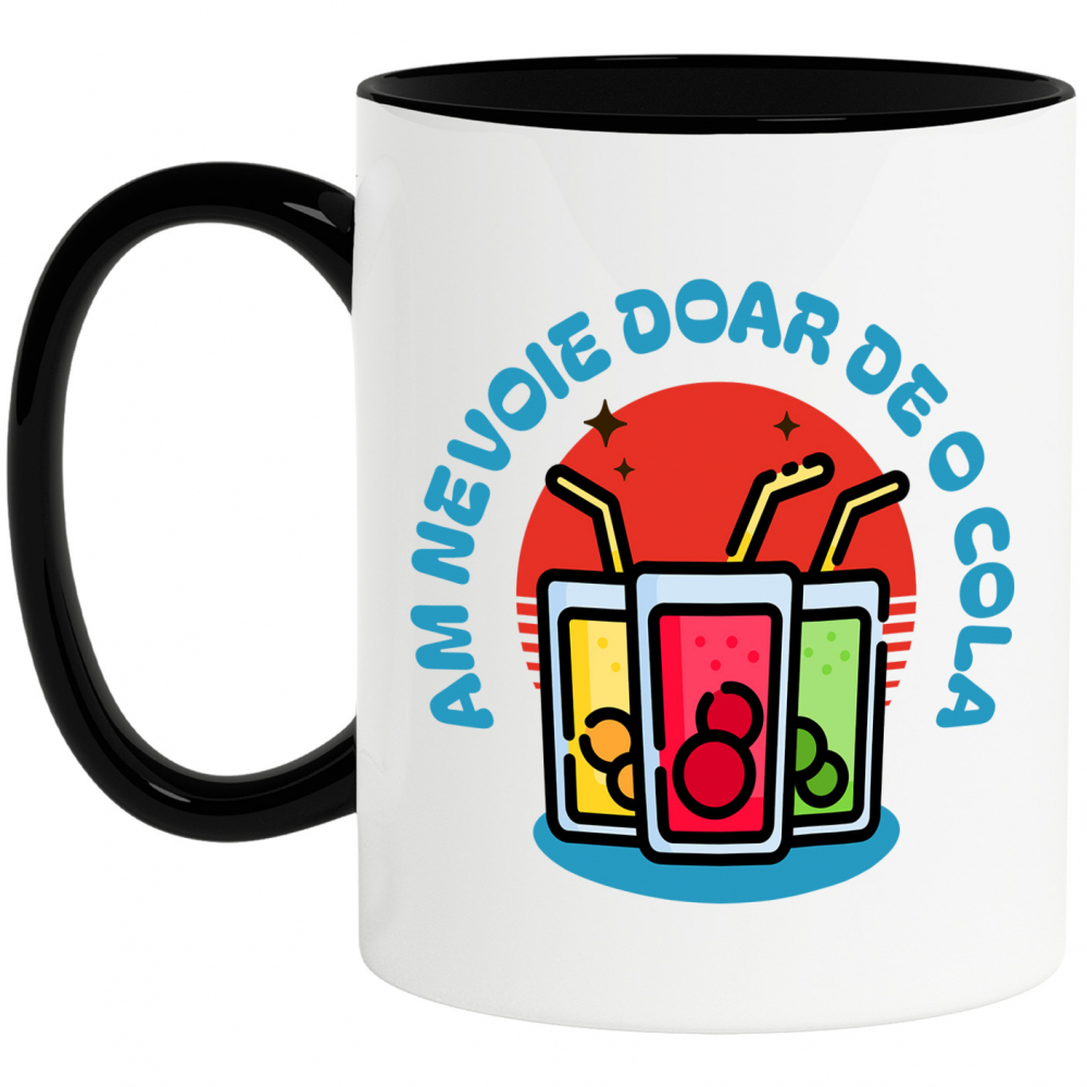 Cana Personalizata „Pahar Colorat Personalizat 'Am Nevoie de o Cola' – Cadou Vesel pentru Familie și Prieteni” [1]