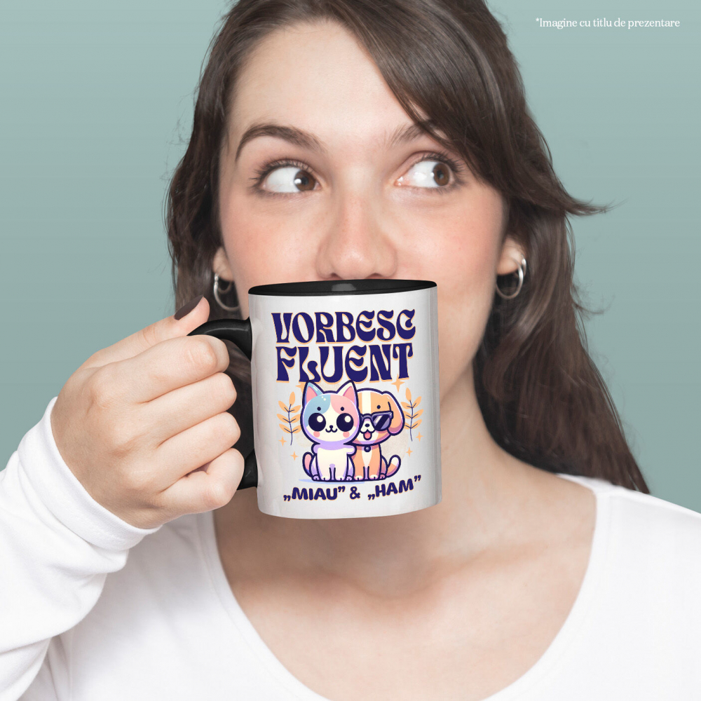 Cana Personalizata Tricou Personalizat Pisică și Câine – Mesaj Amuzant pentru Frați | Cadou Perfect [2]