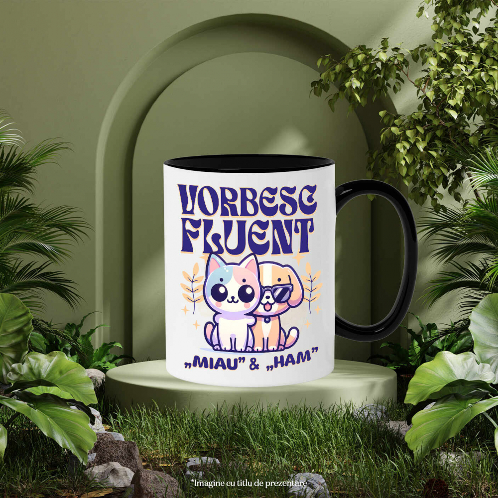 Cana Personalizata Tricou Personalizat Pisică și Câine – Mesaj Amuzant pentru Frați | Cadou Perfect [3]