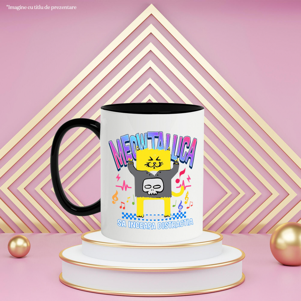 Cana Personalizata Pisica Cu Haina Craiu Meowtalica – Cadouri Personalizate Pentru Tati, Copii și Familie [3]