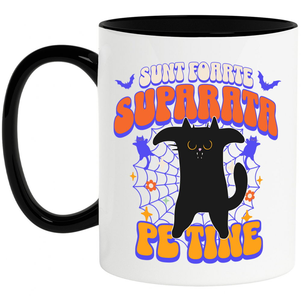 Cana Personalizata Costum Pisică Horror Halloween | Pisica Furioasă pentru Petrecerea de Halloween [1]