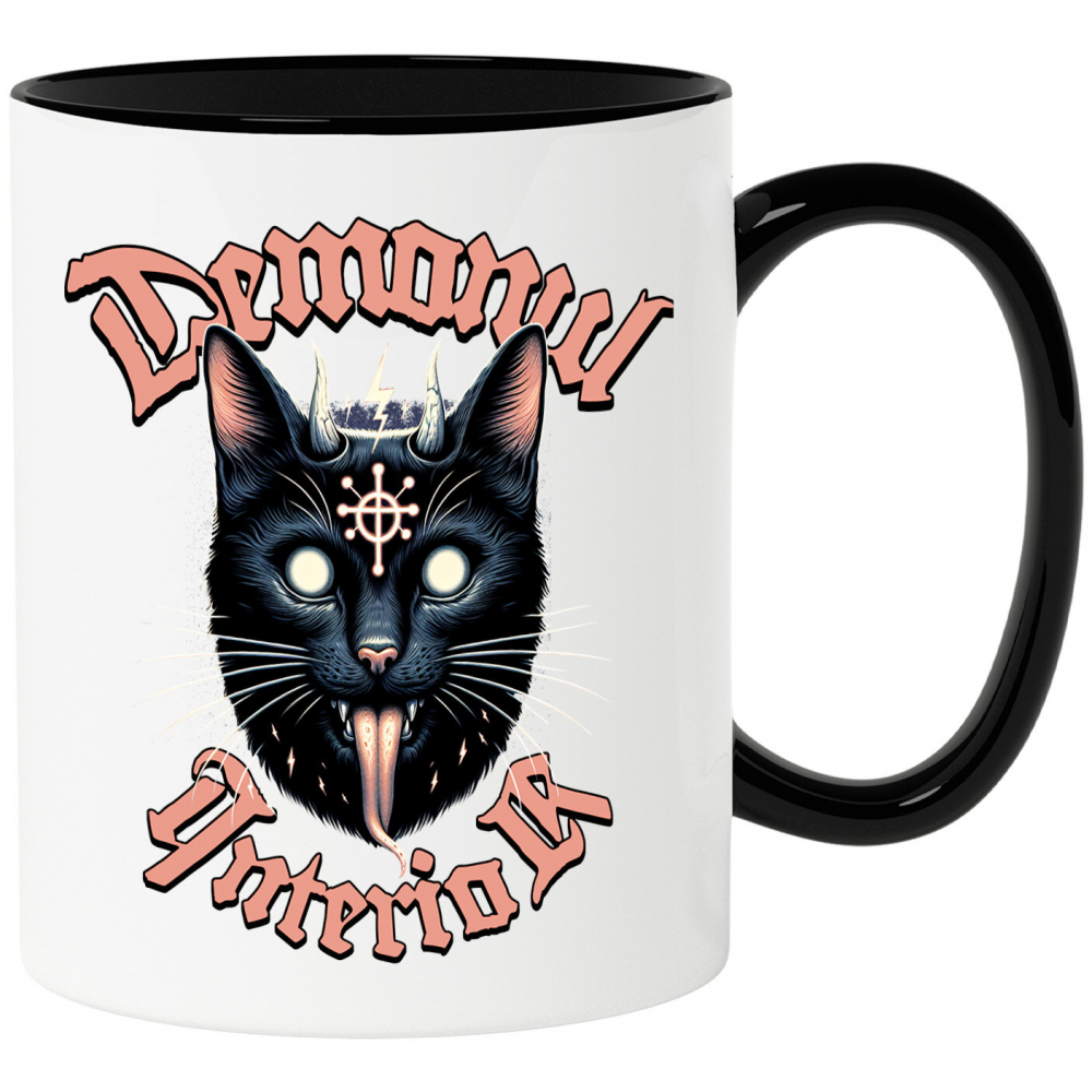 Cana Personalizata Pisica Neagră Stil Iluminați Halloween – Cadou „Demonul Interior” pentru Iubitorii De Pisici și Halloween [1]