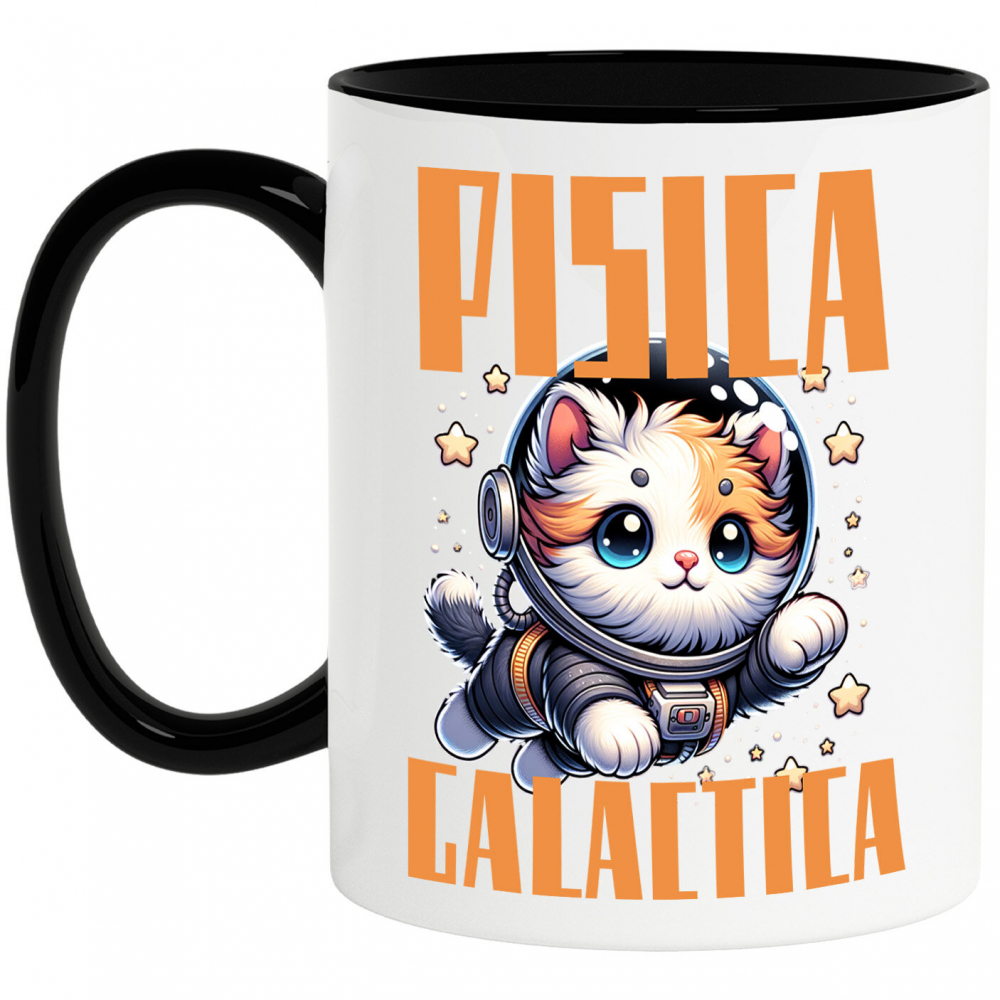Cana Personalizata "Pisica în Costum de Astronaut - Cadou Personalizat pentru Iubitorii de Pisici și Copii" [1]