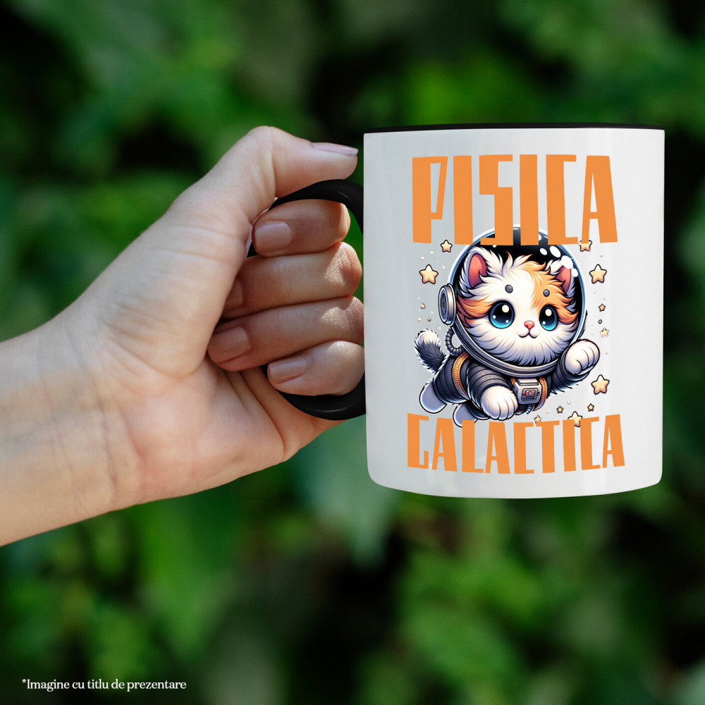 Cana Personalizata "Pisica în Costum de Astronaut - Cadou Personalizat pentru Iubitorii de Pisici și Copii" [2]