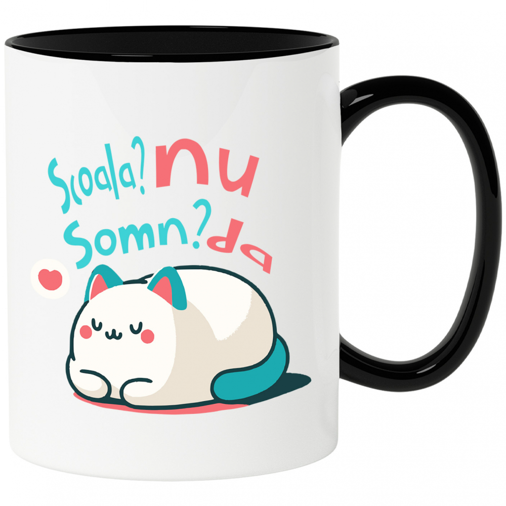 Cana Personalizata Pisică Pufoasă cu Mesaj Amuzant – Cadou Personalizat pentru Copii [1]