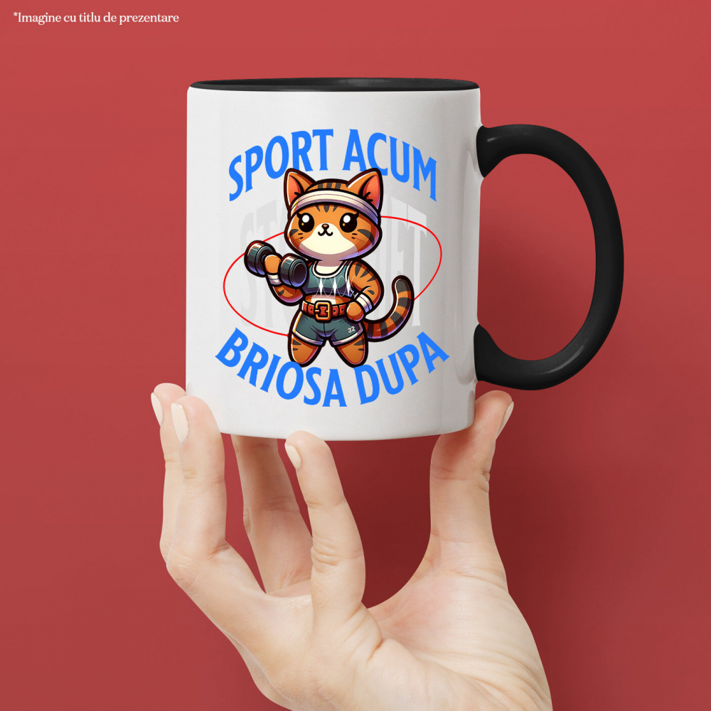 Cana Personalizata Pisică Stil Tigru - Tricou Personalizat Motivațional pentru Sportivi și Prieteni [2]