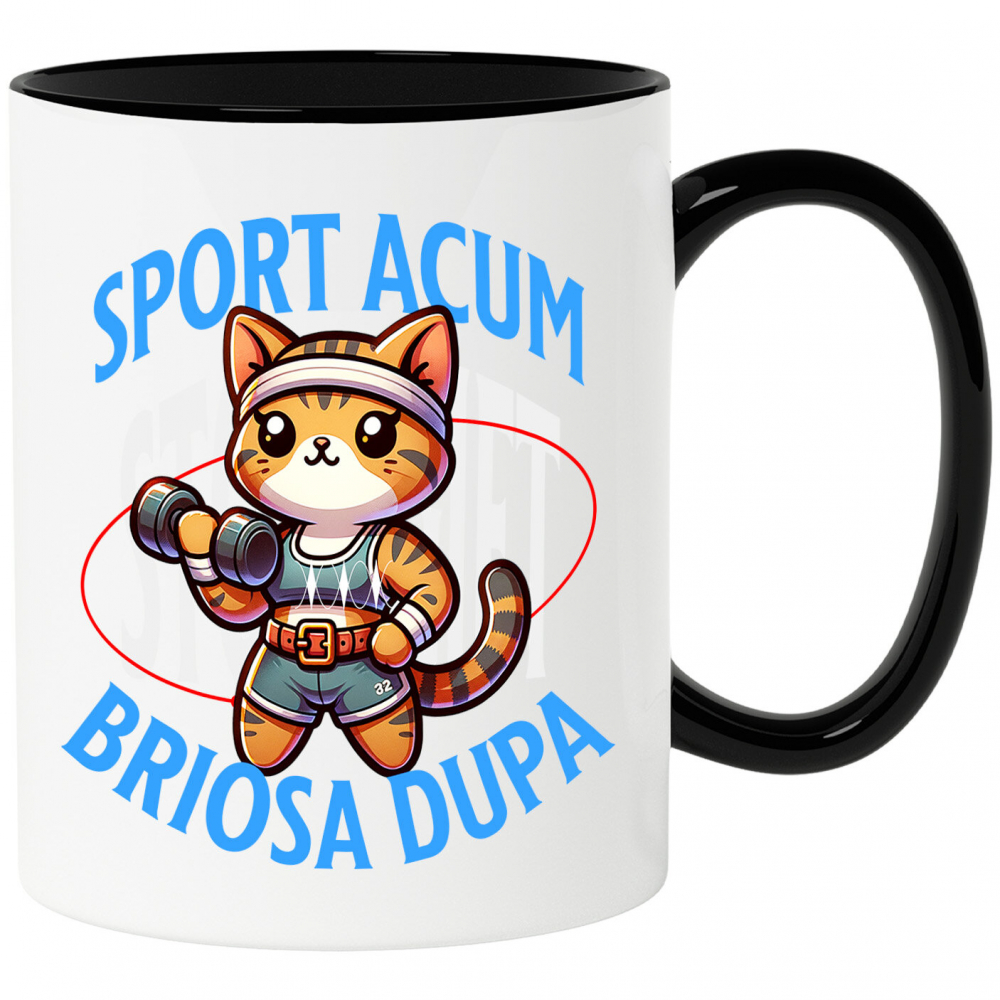 Cana Personalizata Pisică Stil Tigru - Tricou Personalizat Motivațional pentru Sportivi și Prieteni [1]