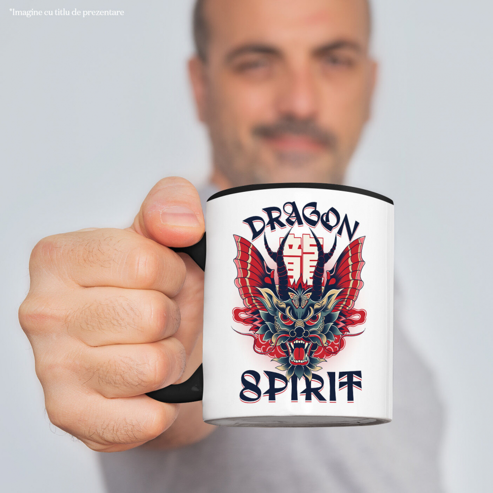 Cana Personalizata Costum Dragon Chinezesc cu Coarne - Inspirat din Cultura Asiatică - Personalizat [2]
