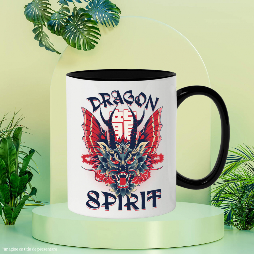 Cana Personalizata Costum Dragon Chinezesc cu Coarne - Inspirat din Cultura Asiatică - Personalizat [3]