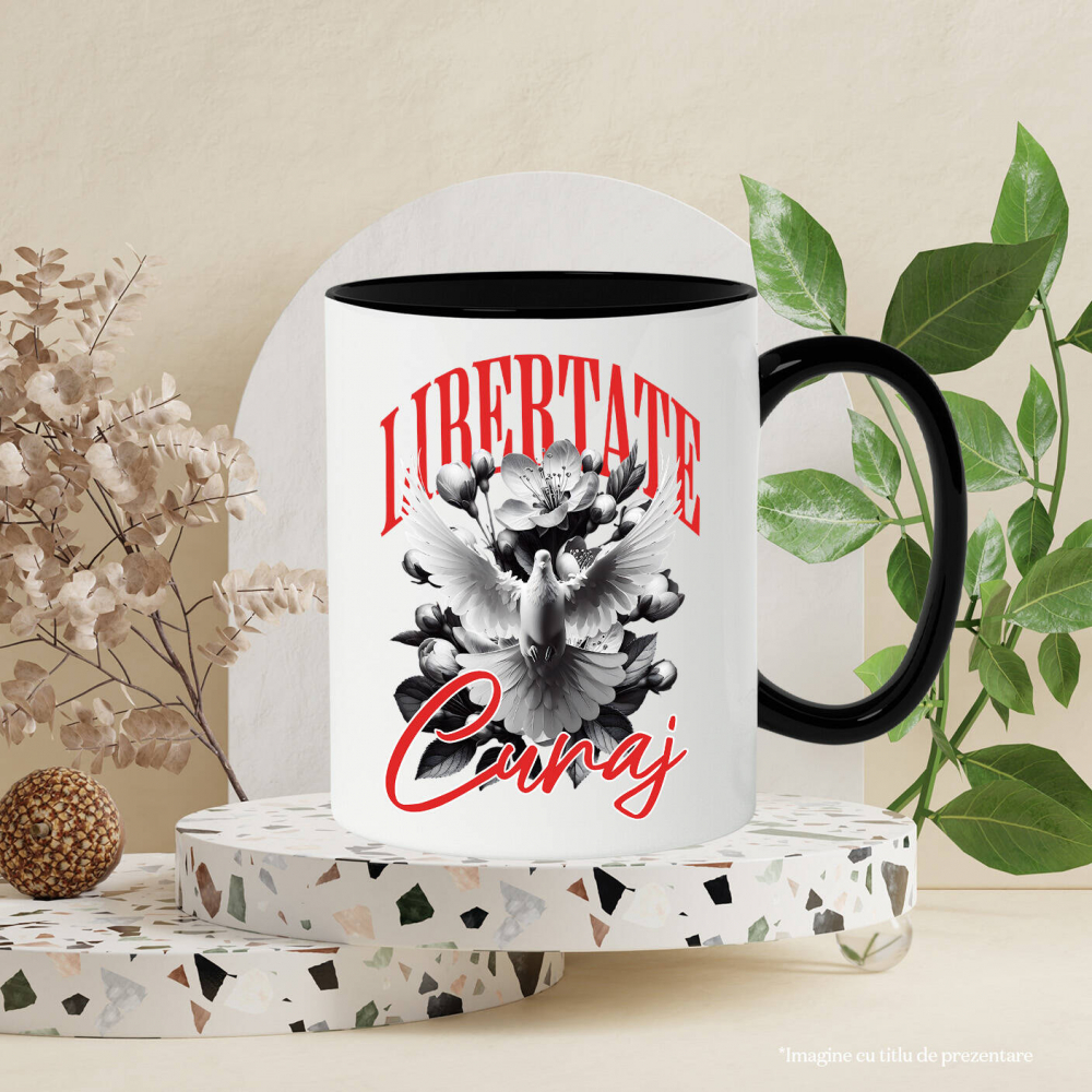 Cana Personalizata Porumbel Alb cu Aripi Imense - Simbol al Purității și Libertății pentru Cadouri Personalizate [3]