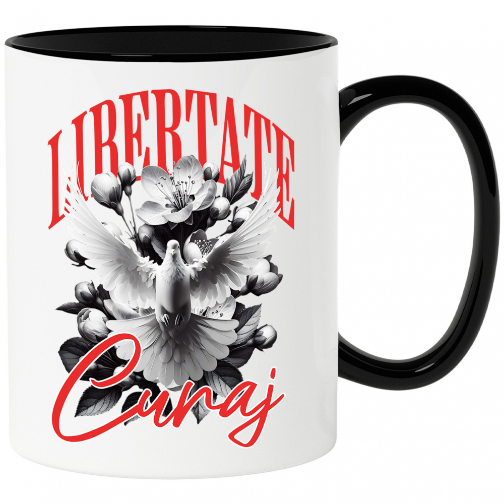 Cana Personalizata Porumbel Alb cu Aripi Imense - Simbol al Purității și Libertății pentru Cadouri Personalizate [1]