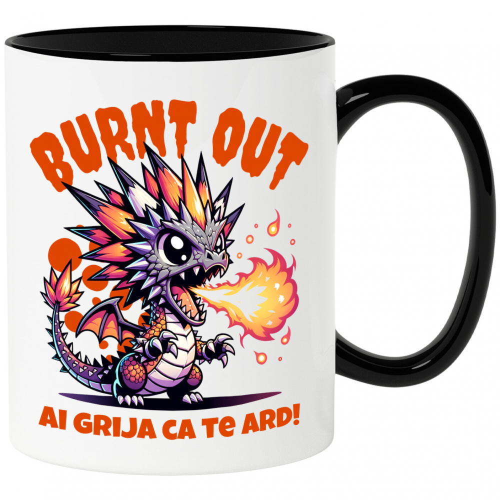 Cana Personalizata Costum Pui Dragon cu Flăcări - "Ai Grija Ca Te Ard!" - Personalizat pentru Copii [1]