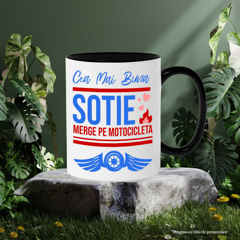 Cana Personalizata Tricouri Personalizate Valentine's Day - Dragoste & Motociclete [3]