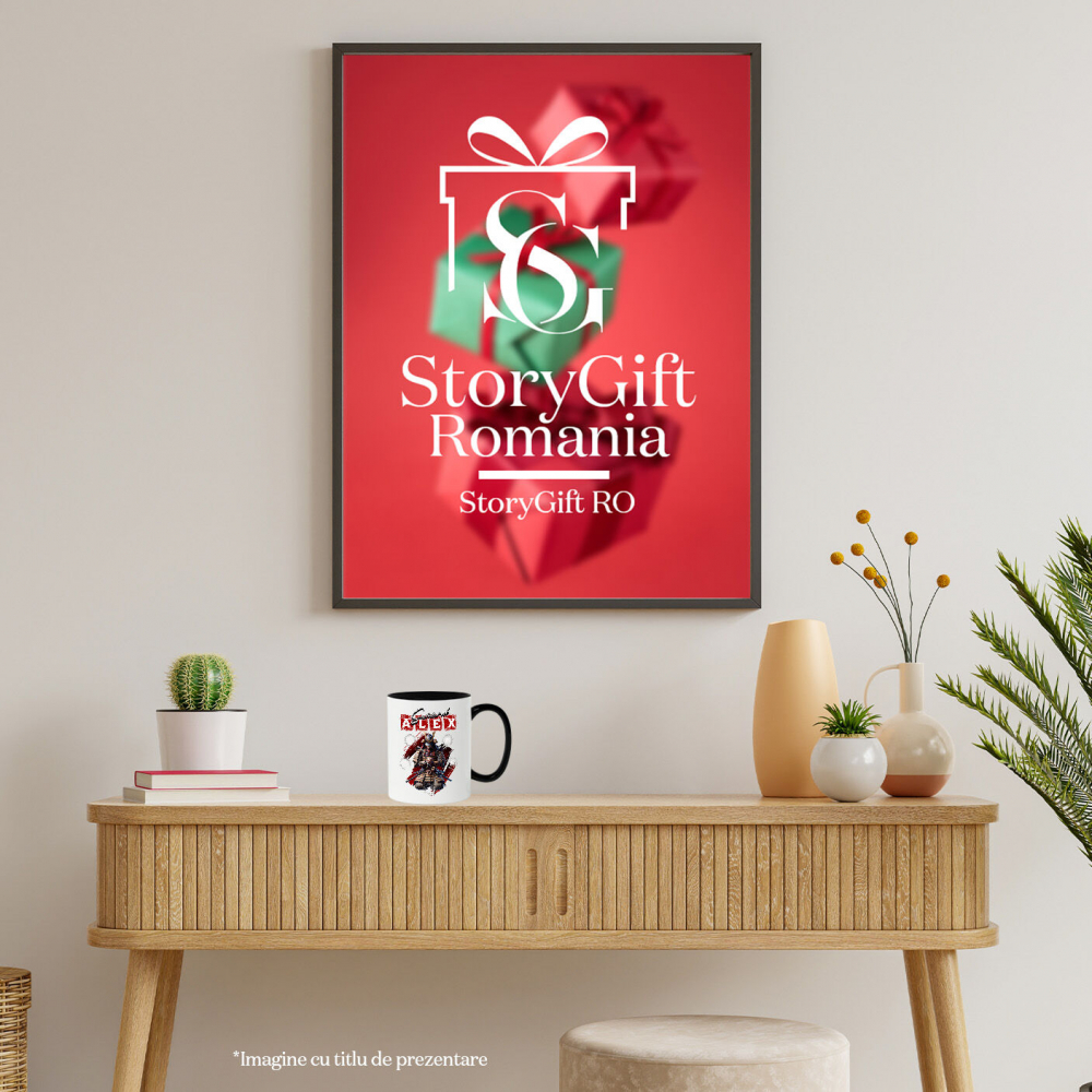 Cana Personalizata Samurai ninja cu armură și rugăciune – Portret personalizat cu influențe din cultura chineză [4]