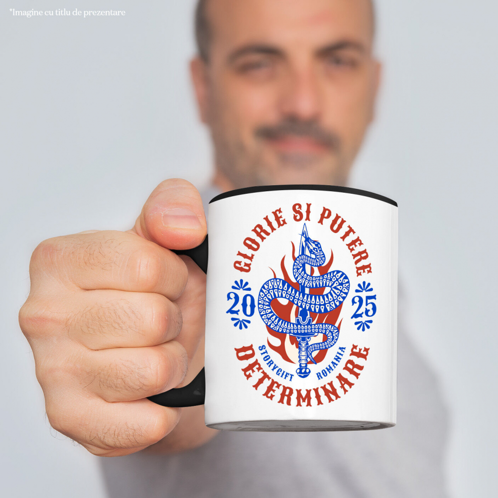 Cana Personalizata Sarpe Periculos cu Sabie - Putere, Glorie și Determinare pentru Cadouri Personalizate [2]